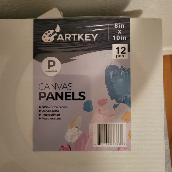 NWT 24 Artkey Canvas Panels two sets of twelve size 8x10" - Picture 2 of 2